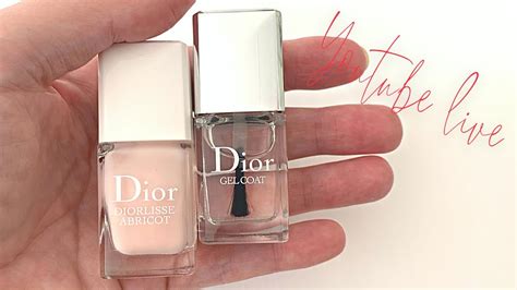 Doing my nails w/Dior Abricot 500 (Pink Petal) + Dior Gel Coat